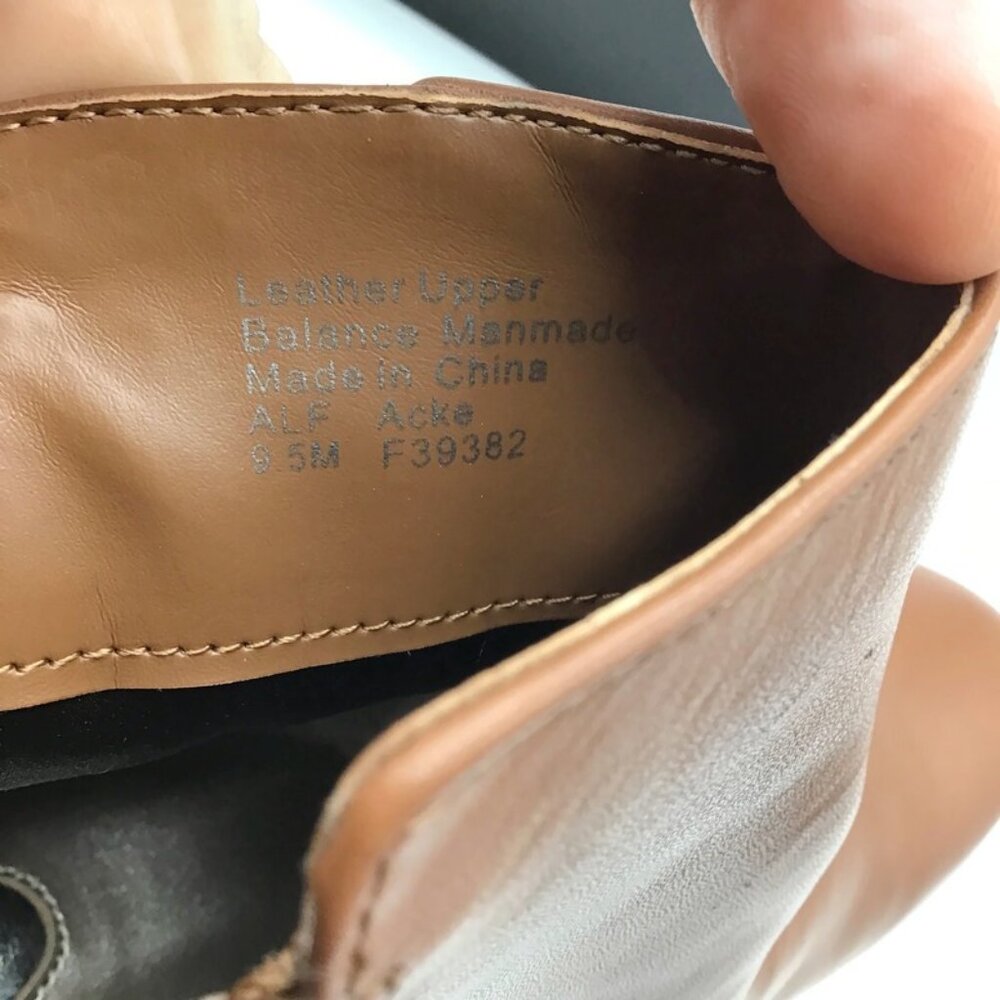 Alfani Step n Flex Genuine Leather Boots Womens 9.5 Cognac Brown Ankle Bootie - Picture 11 of 13